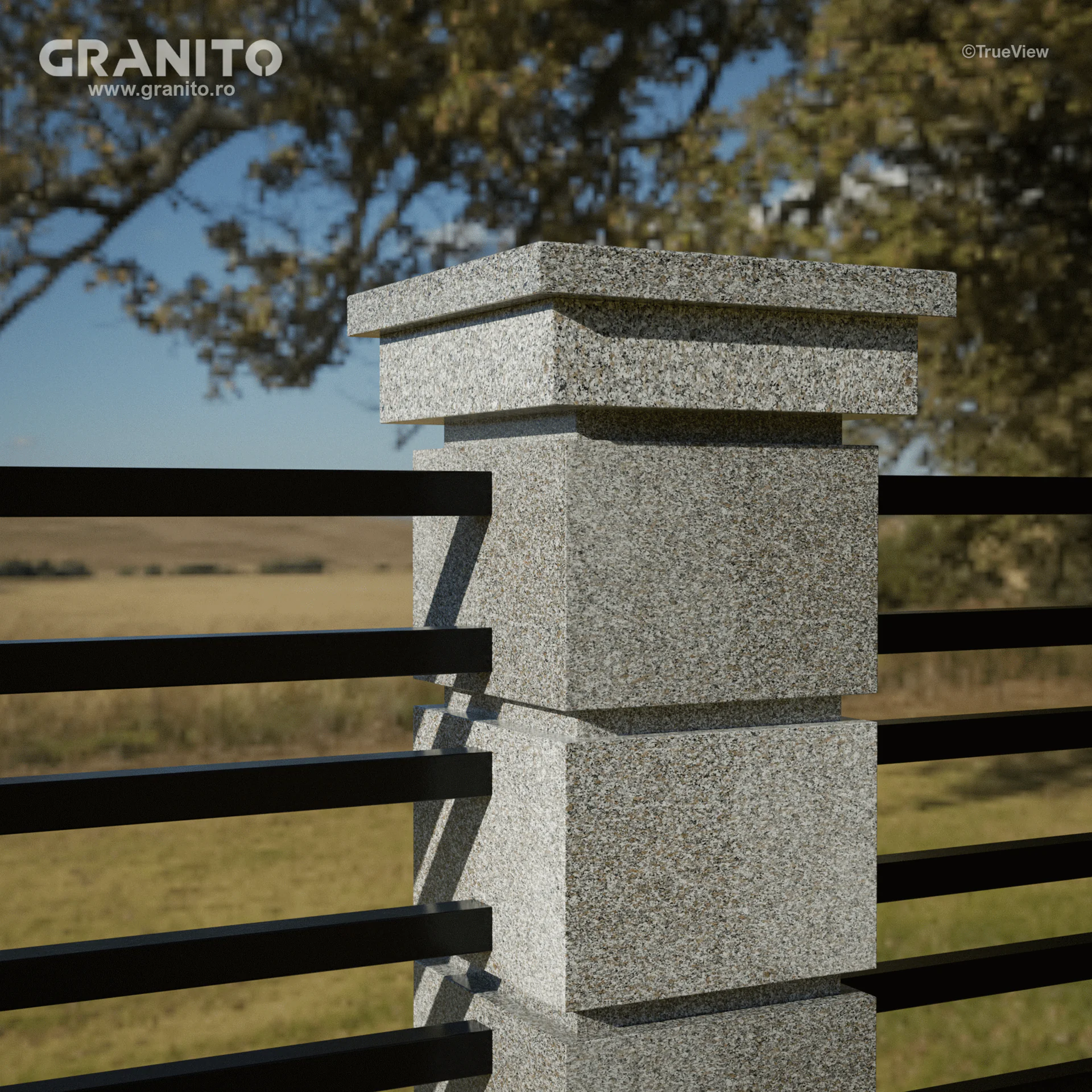 Capace pentru Gard Granit Rosa Beta - Image 6