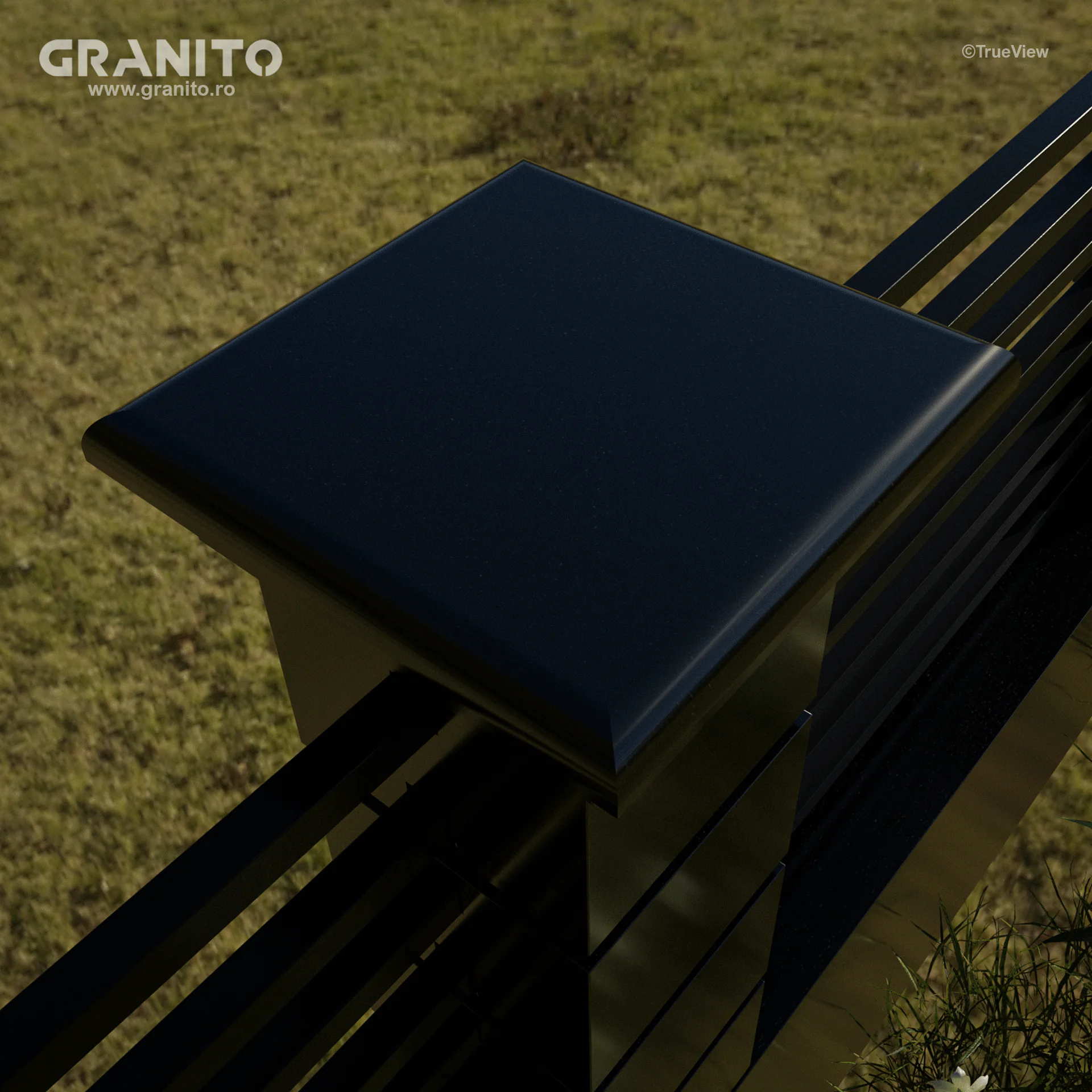 Capace pentru Gard Granit Negru Absolut - Image 3