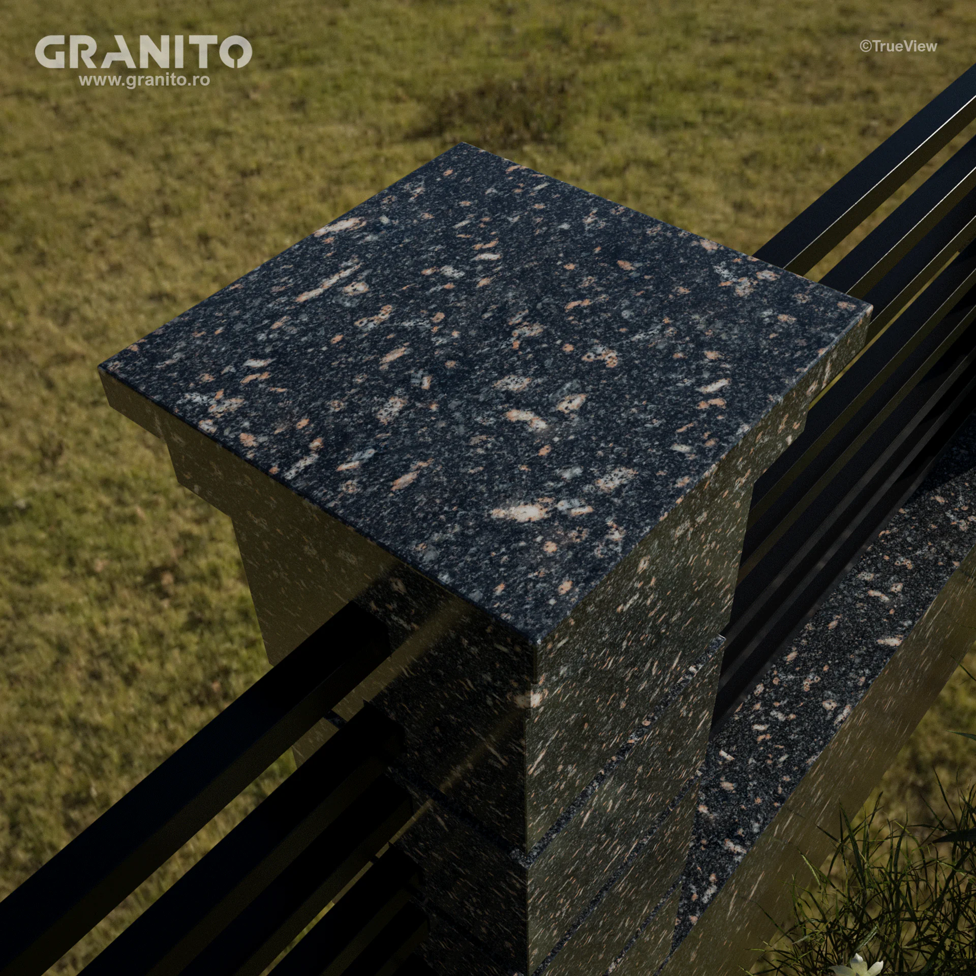 Capace pentru Gard Granit Black Aswan - Image 1