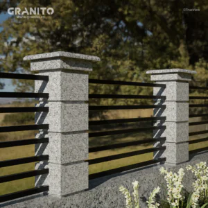 Capace pentru Gard Granit Bianco Sardo Periat - Image 5