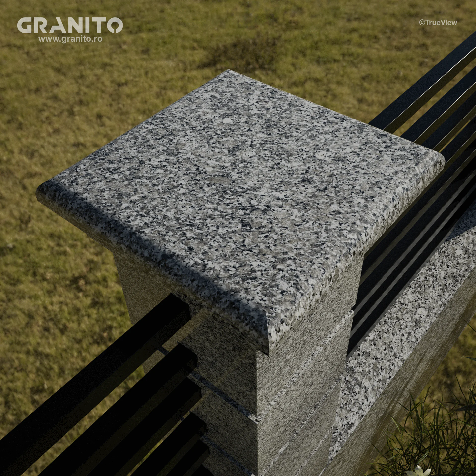 Capace pentru Gard Granit Bianco Sardo Lustruit - Image 4