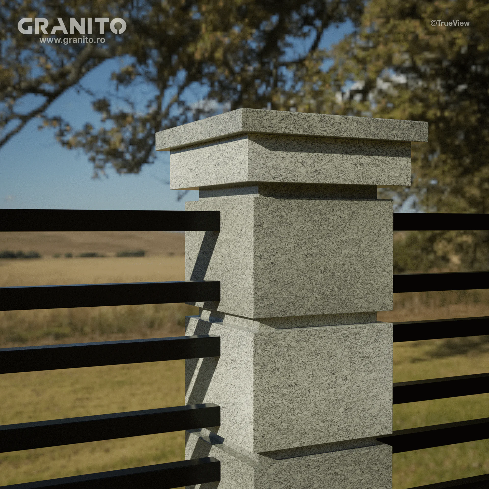 Capace pentru Gard Granit Bianco Fiesta - Image 6