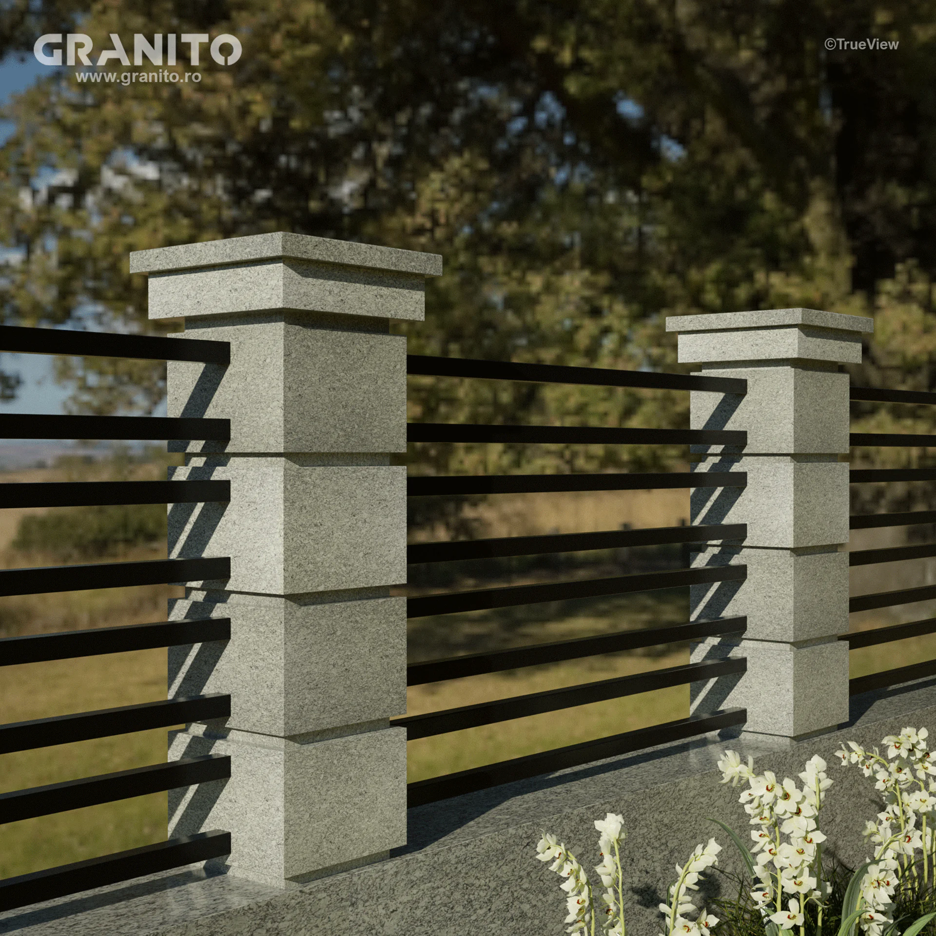 Capace pentru Gard Granit Bianco Fiesta - Image 5