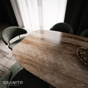 Travertin Noce Vein Cut - Image 3