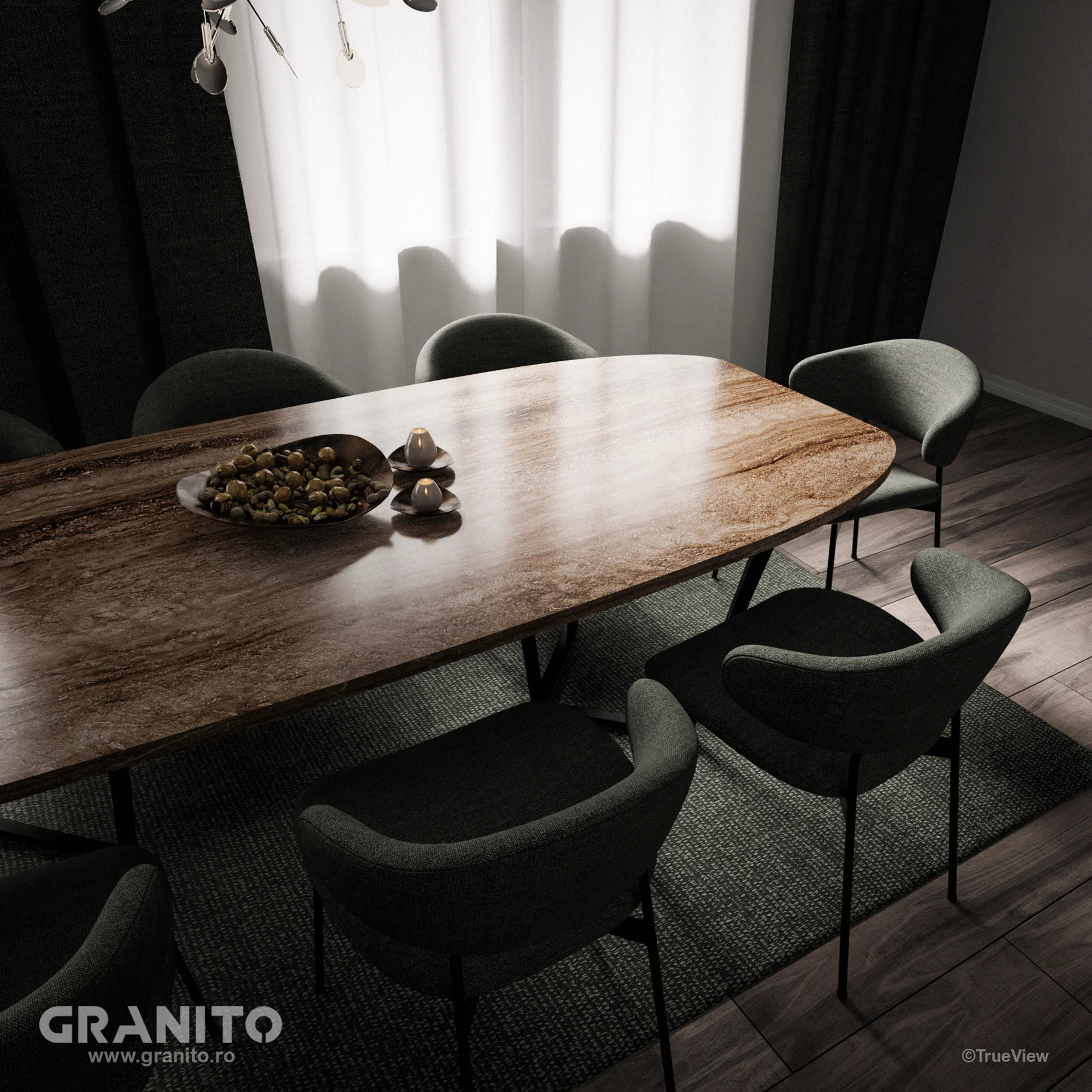 Mese Travertin Noce Vein Cut - Image 3