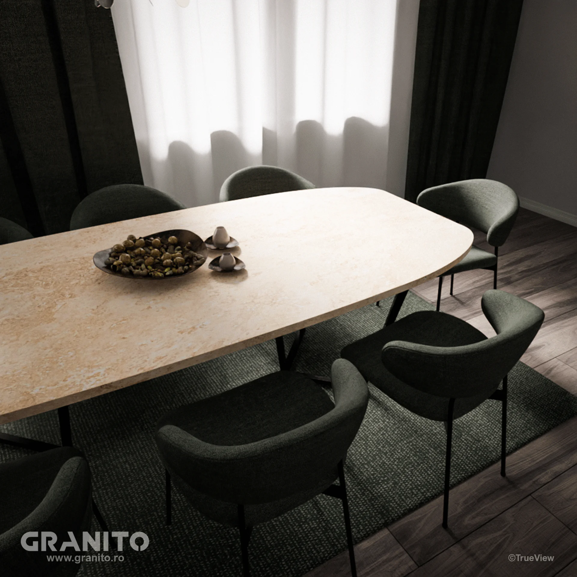 Mese Travertin Clasic Cross Cut - Image 1