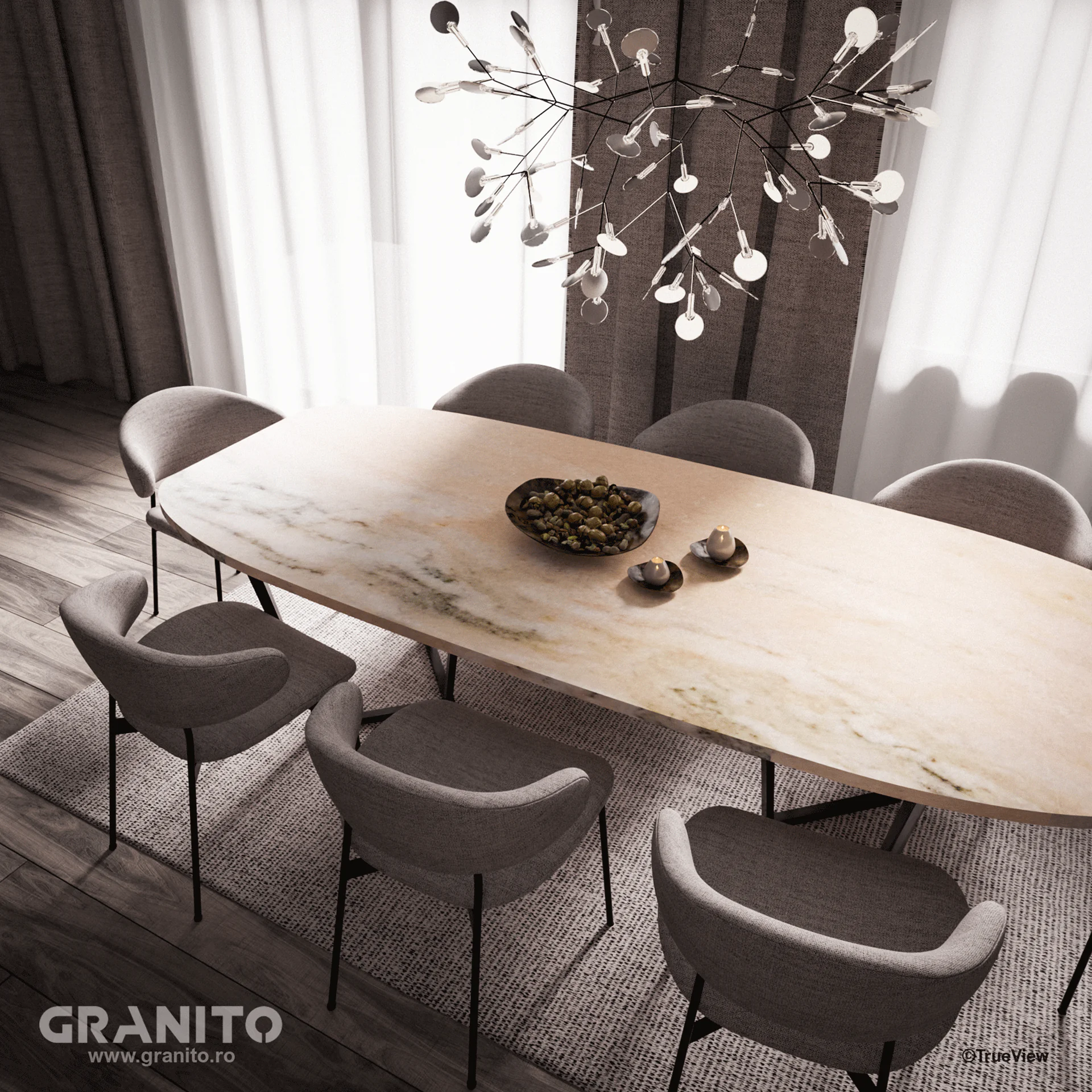 Marmură Rușchița Roz-Intens - Image 3