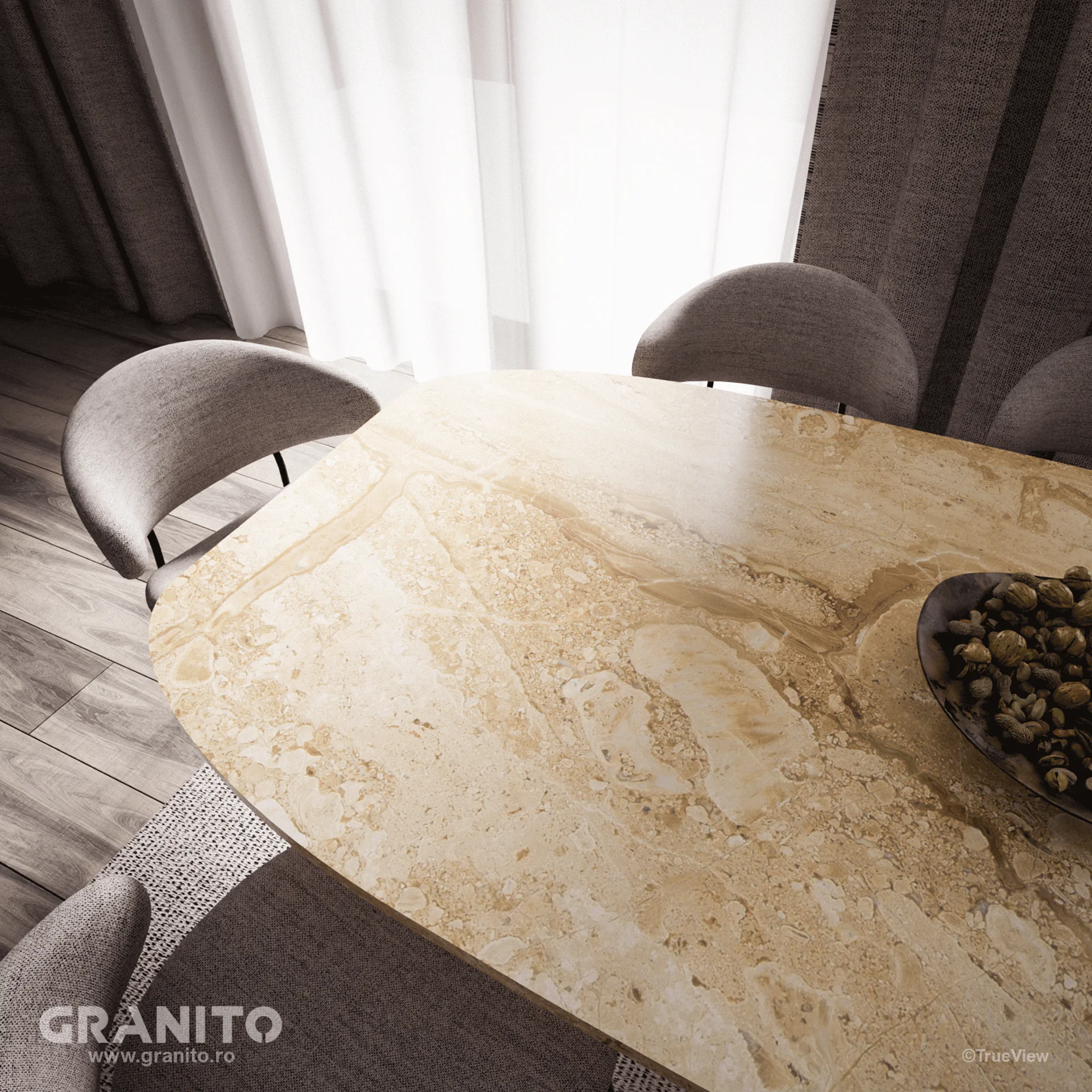 Mese Marmură Breccia Sarda - Image 1