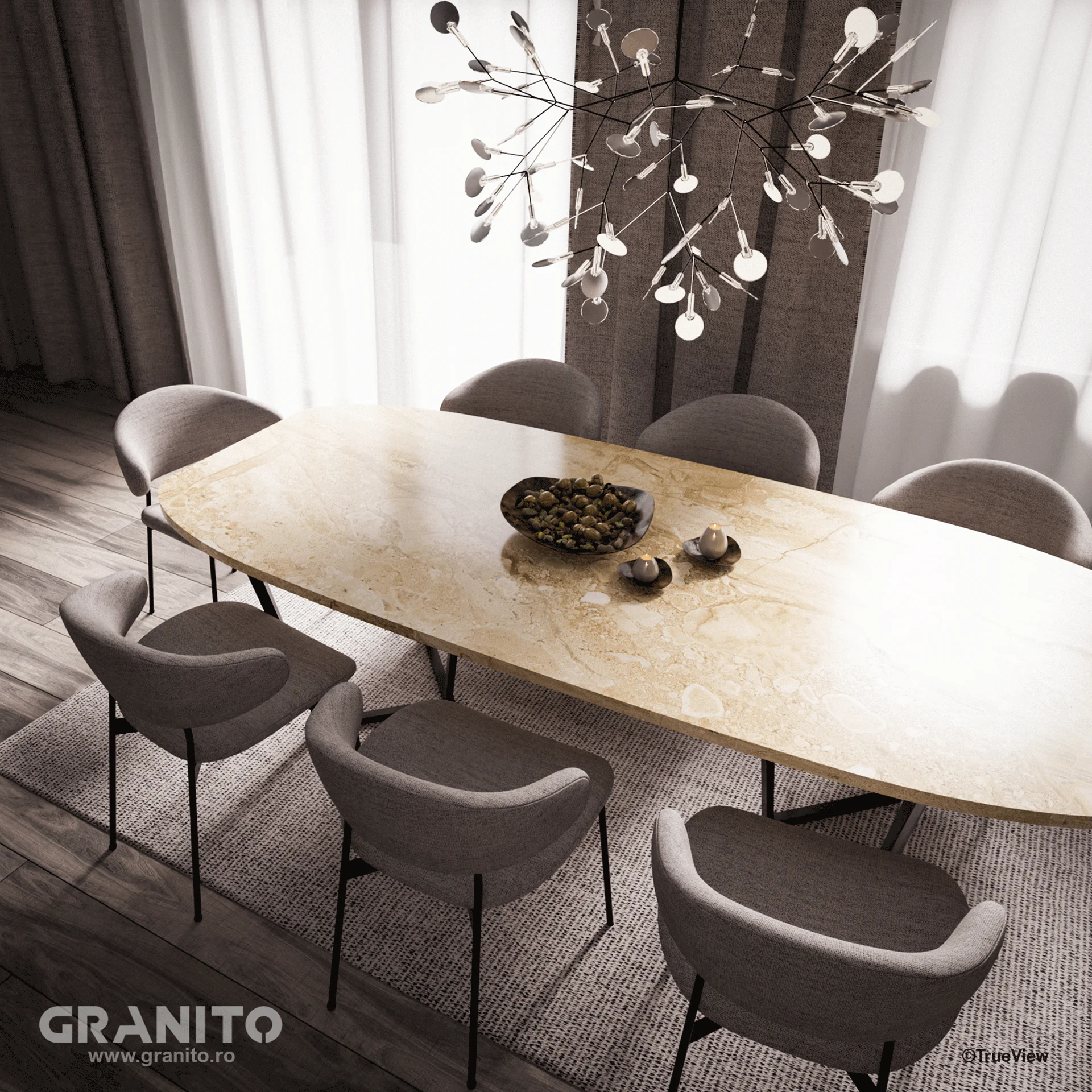 Mese Marmură Breccia Sarda - Image 2