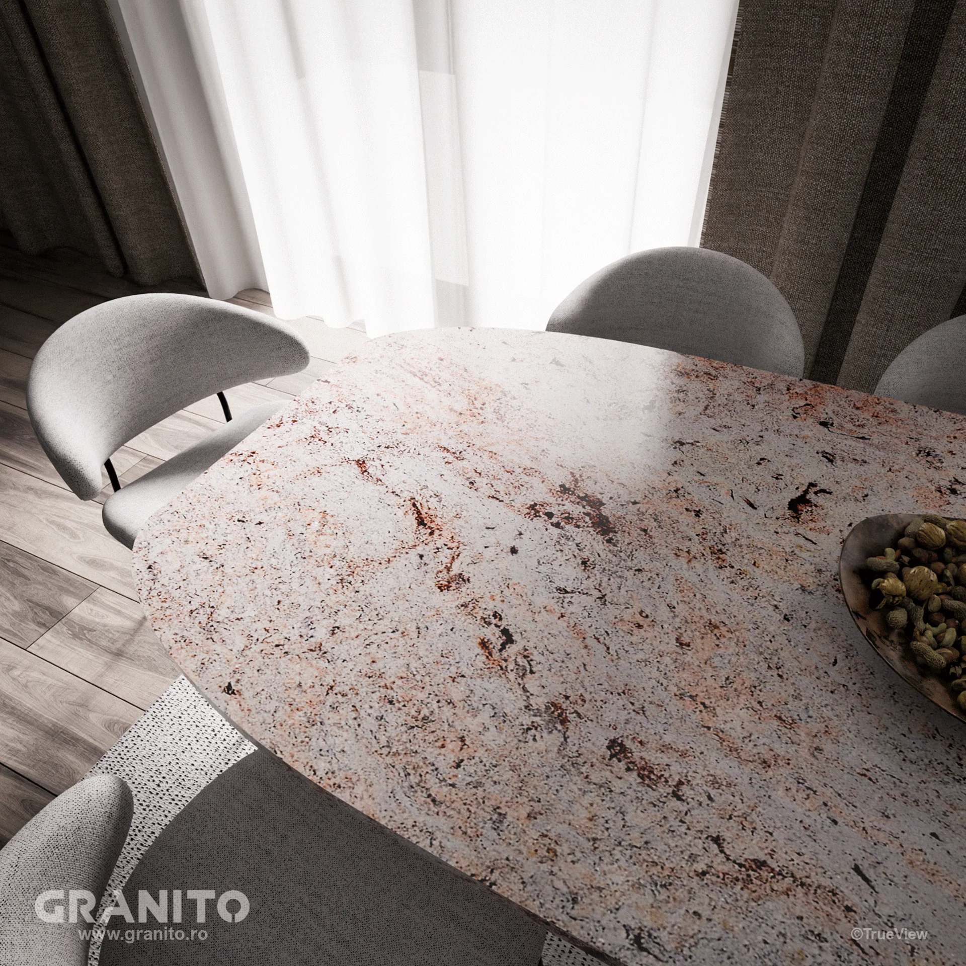 Mese Granit Ivory Brown - Image 4