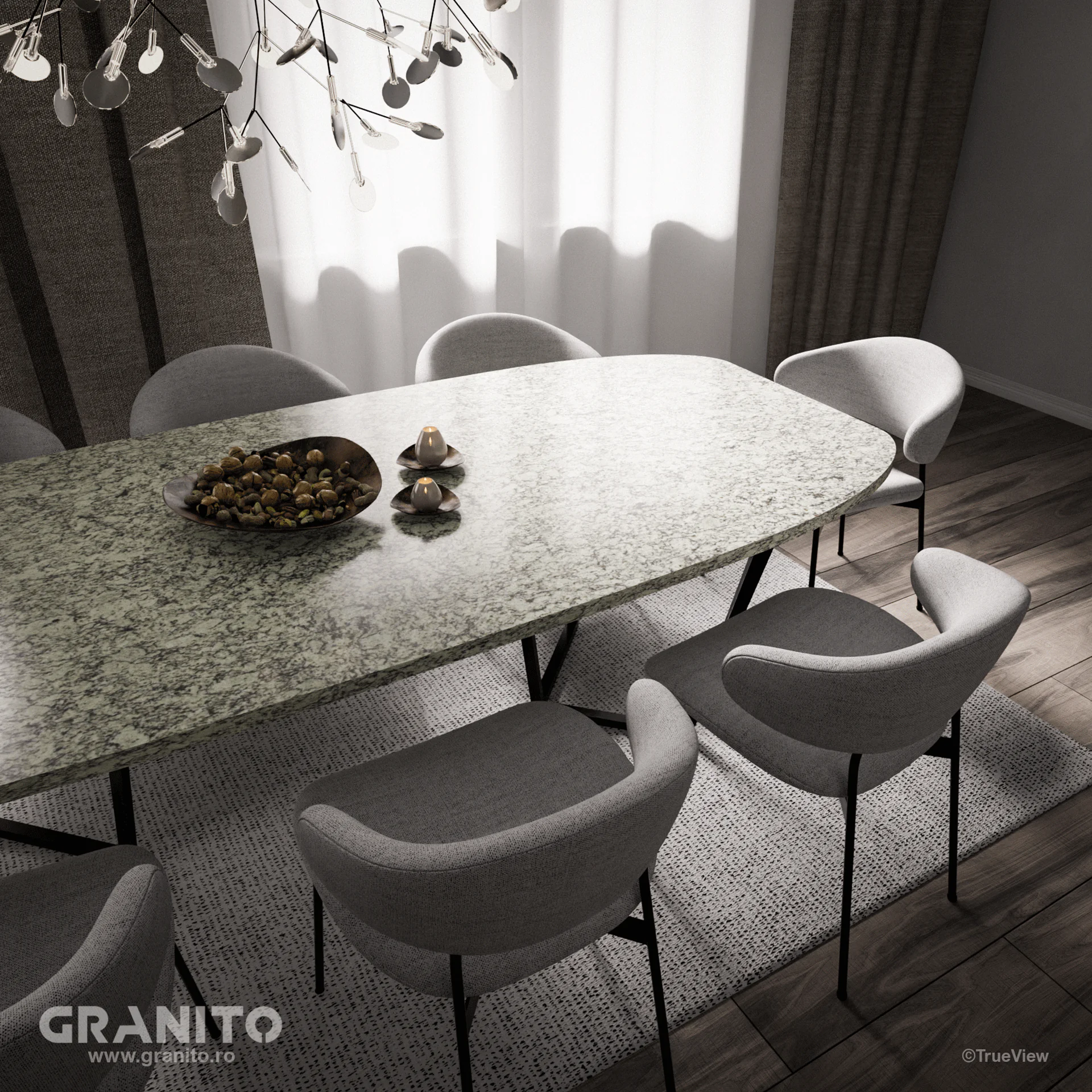 Mese Granit Bianco Fiesta - Image 4
