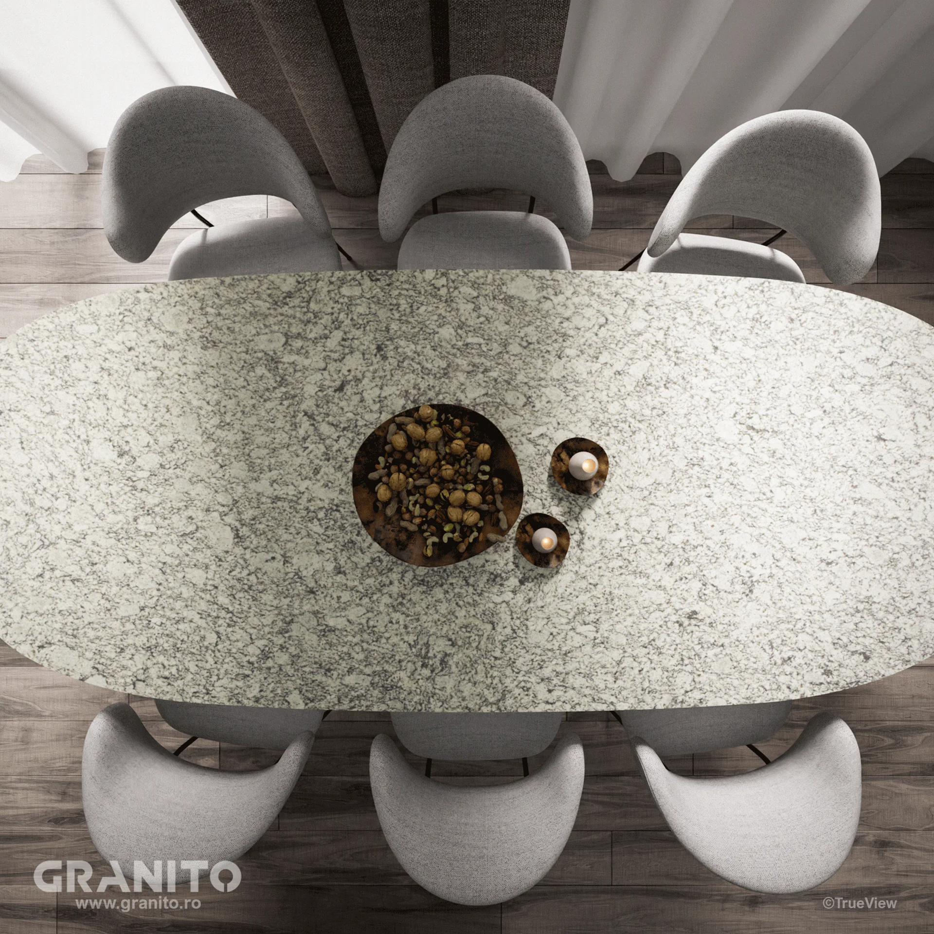 Mese Granit Bianco Fiesta - Image 3