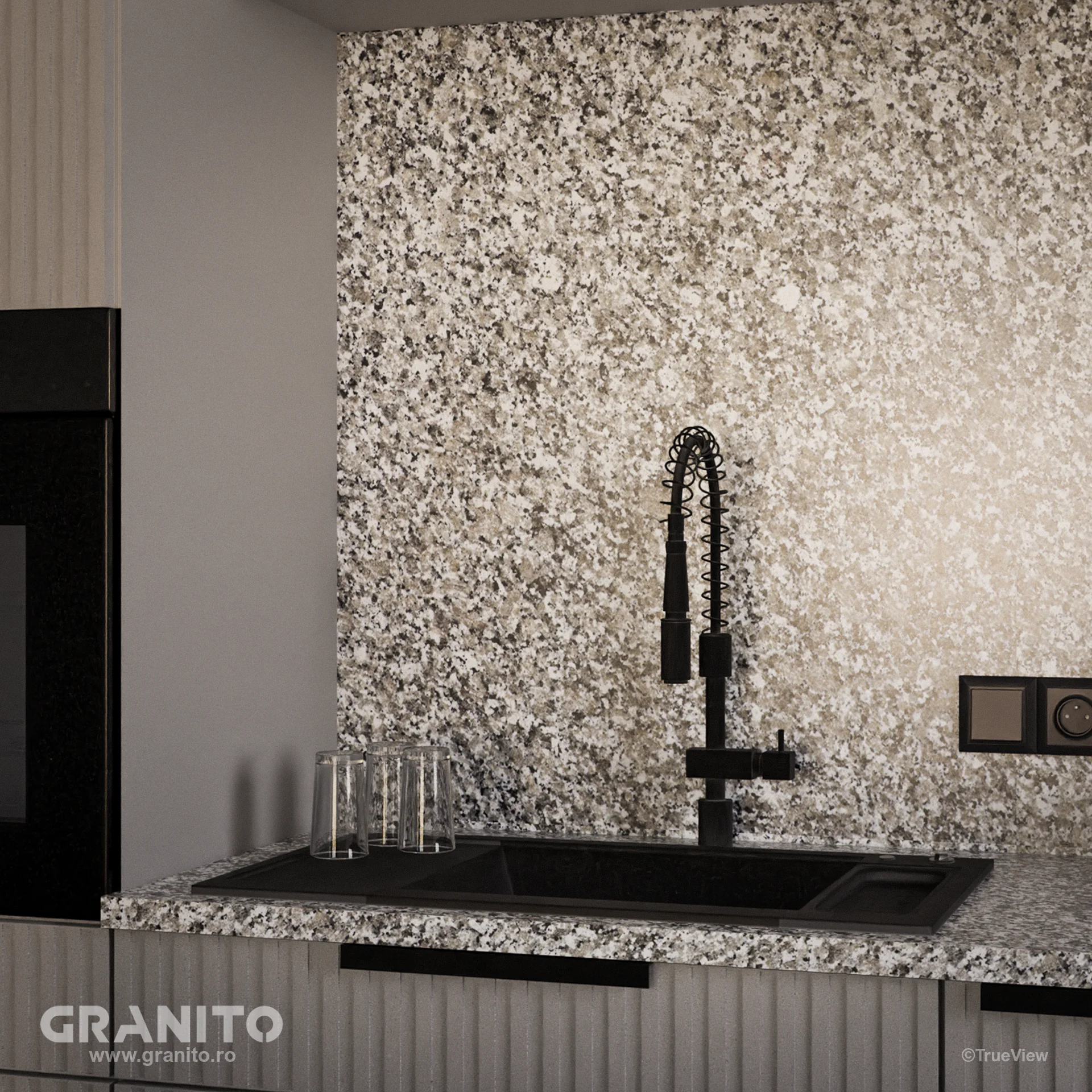 Blaturi de Bucătărie și Insule Granit Bianco Sardo Lustruit - Image 2