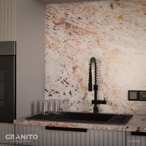 Blaturi de Bucătărie și Insule Granit Ivory Brown - Image 2