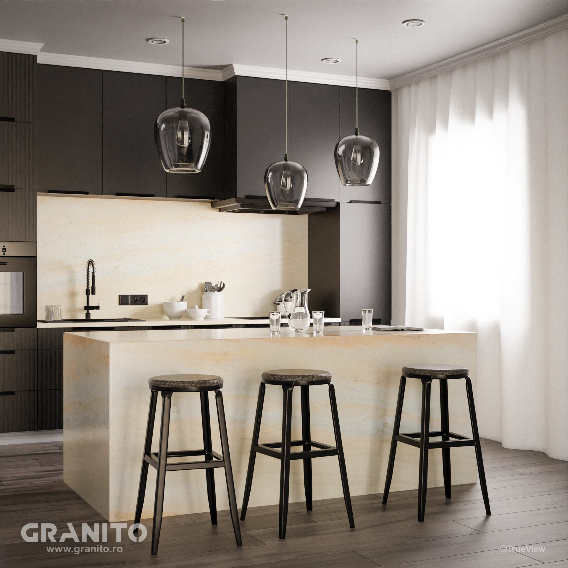 Blaturi de Bucătărie și Insule Marmură Rușchița Roz-Pal - Image 2