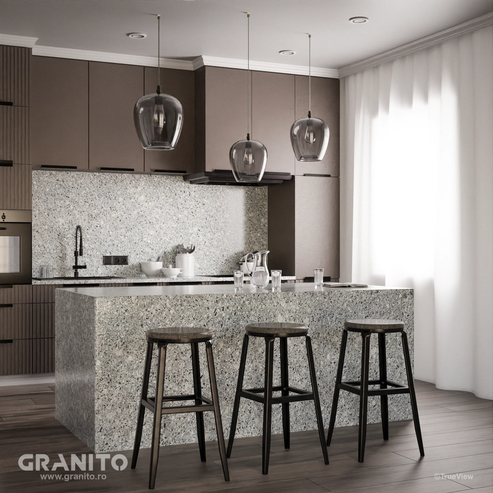 Blaturi de Bucătărie și Insule Andezit Pietroasa - Image 1