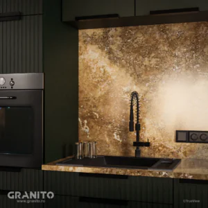 Blaturi de Bucătărie și Insule Travertin Noce Cross Cut - Image 4