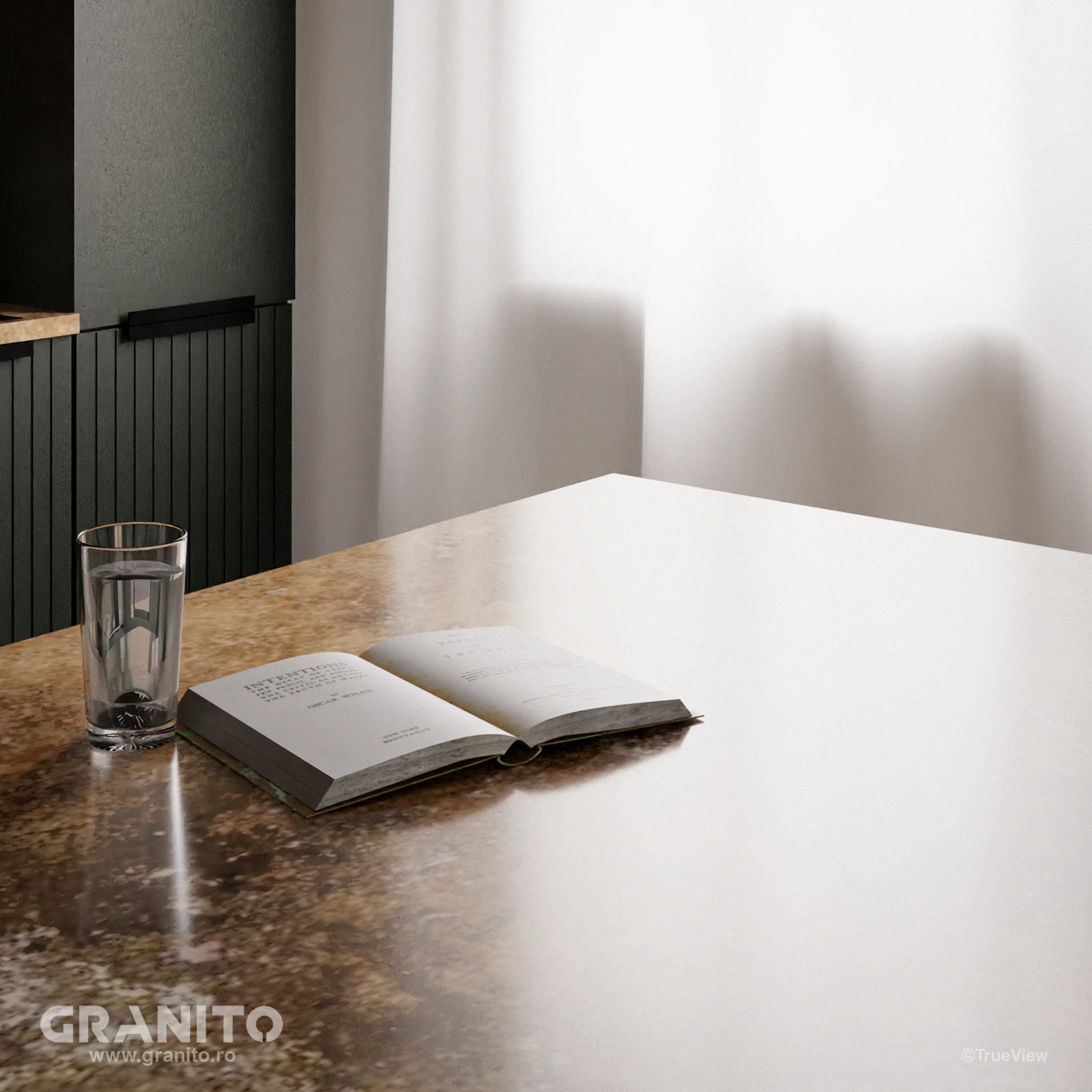 Blaturi de Bucătărie și Insule Travertin Noce Cross Cut - Image 2