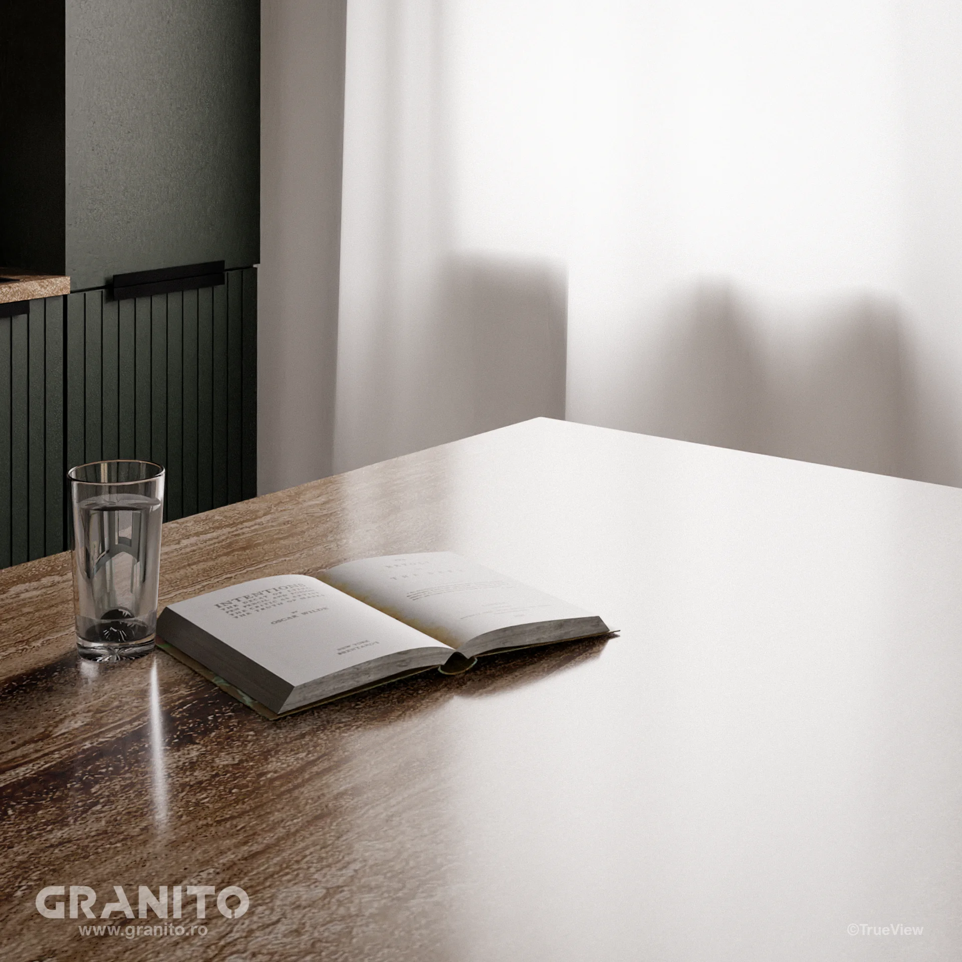 Blaturi de Bucătărie și Insule Travertin Noce Vein Cut - Image 4