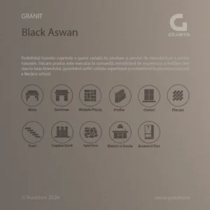 Accesorii pentru Duș Granit Black Aswan - Image 4