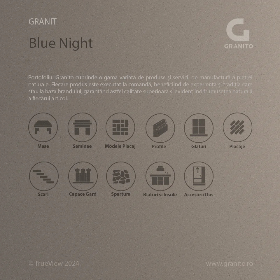 Accesorii pentru Duș Granit Blue Night - Image 4