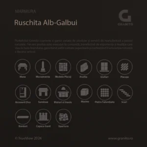 Trepte și Contratrepte Marmură Rușchița Alb-Gălbui - Image 4