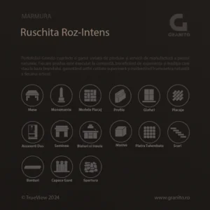 Accesorii pentru Duș Marmură Rușchița Roz-Intens - Image 7