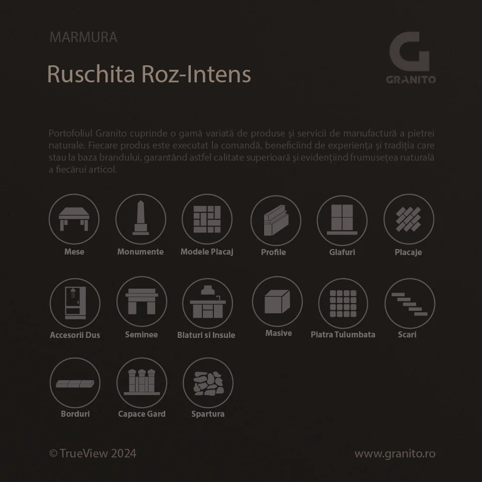 Accesorii pentru Duș Marmură Rușchița Roz-Intens - Image 7