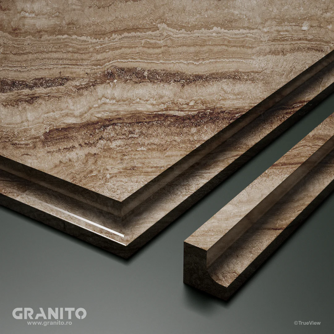 Profile Travertin Noce Vein Cut - Image 1