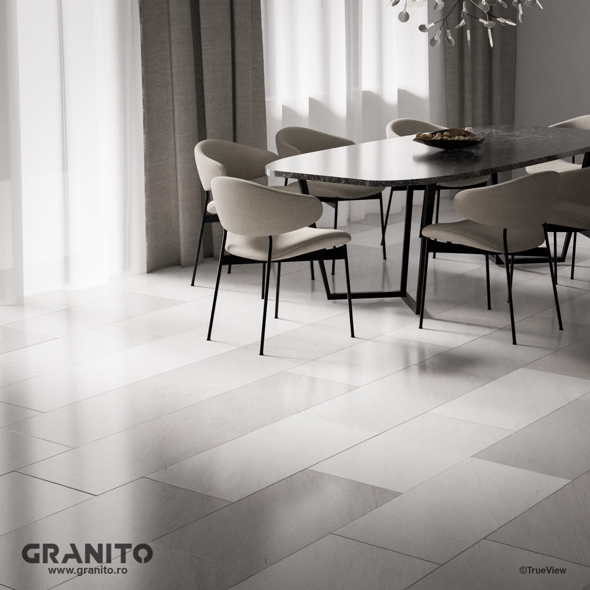 Placaje Interior Marmură Rușchița Alb - Image 3