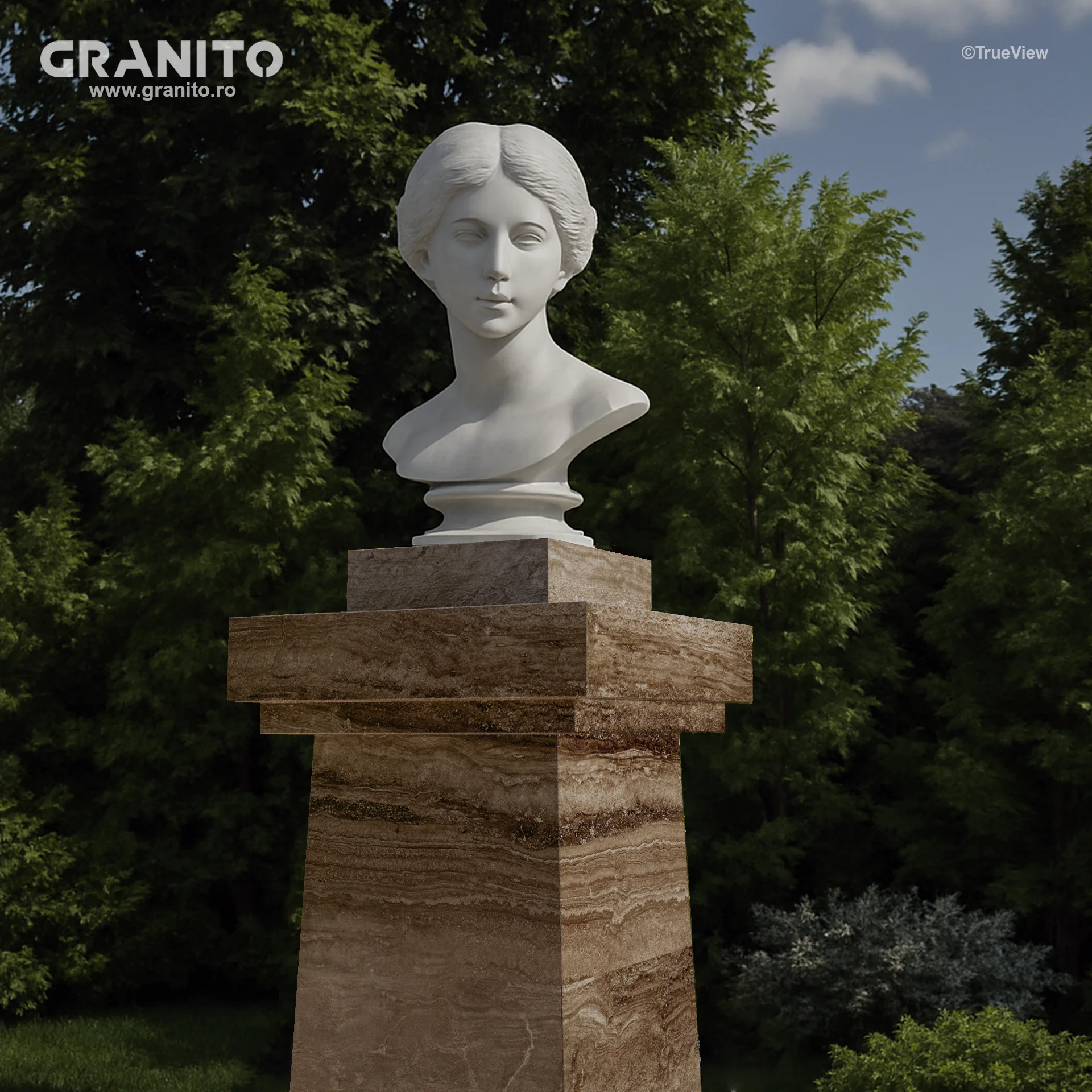 Monumente Travertin Noce Vein Cut - Image 4