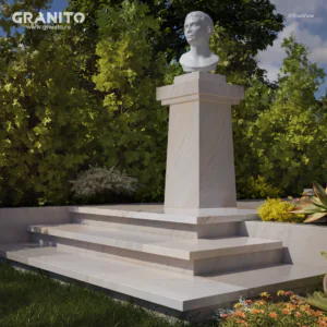 Monumente Marmură Rușchița Alb-Gălbui