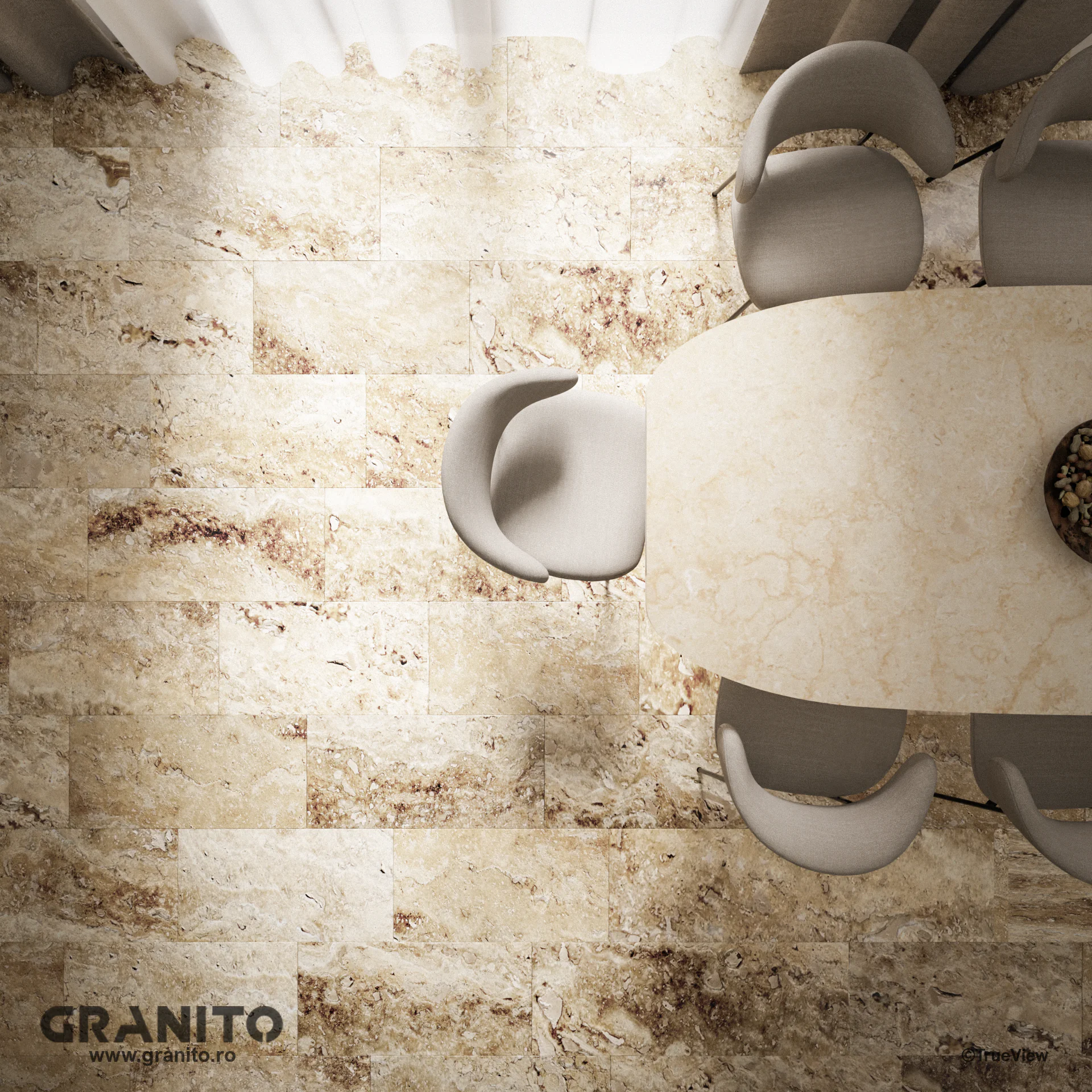 Placaje Interior Travertin Clasic Vein Cut - Image 2