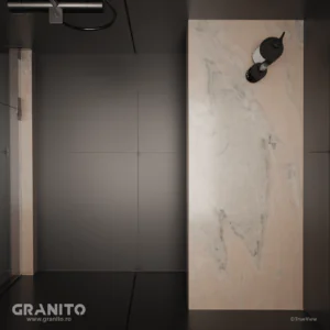 Accesorii pentru Duș Marmură Rușchița Roz-Intens