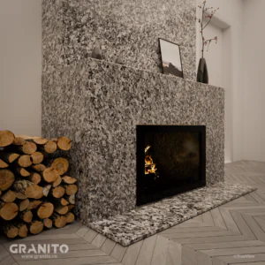 Șeminee Granit Bianco Sardo Lustruit