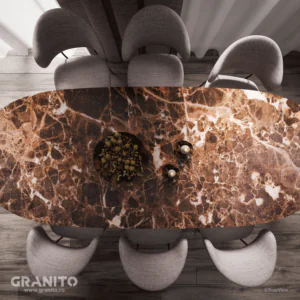 Mese Marmură Emperador Dark