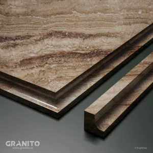 Profile Travertin Noce Vein Cut