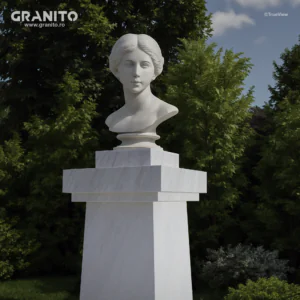 Monumente Marmură Rușchița Alb