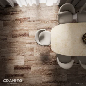 Placaje Interior Travertin Noce Vein Cut